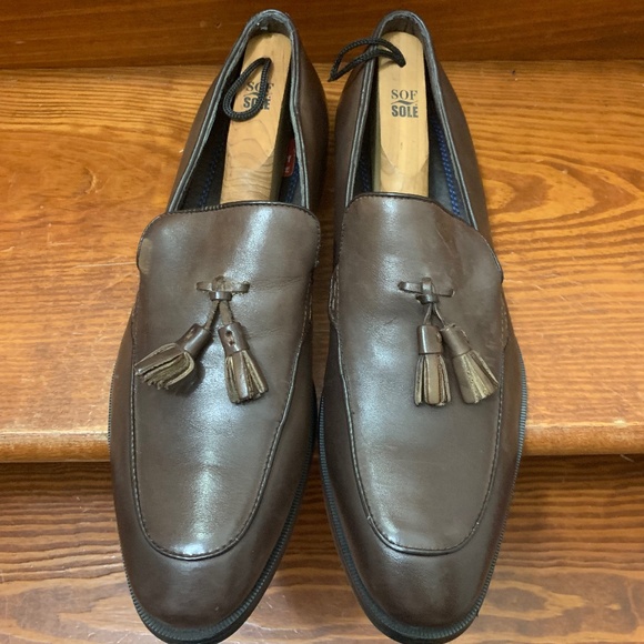 Steve Madden NWT Brown Leather Loafers - Picture 1 of 4